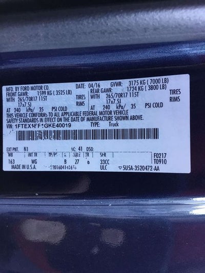 2016 Ford F-150 XL