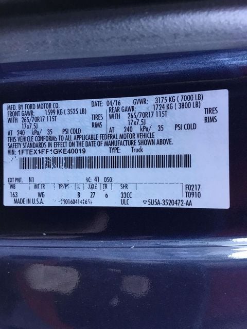 2016 Ford F-150 XL
