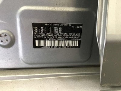 2018 Subaru Legacy 2.5i Premium