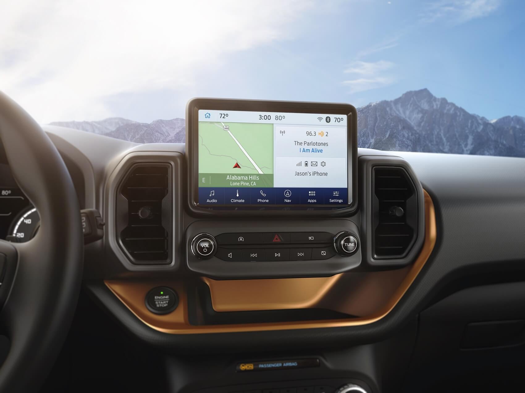 2022 Ford Bronco Interior Tech