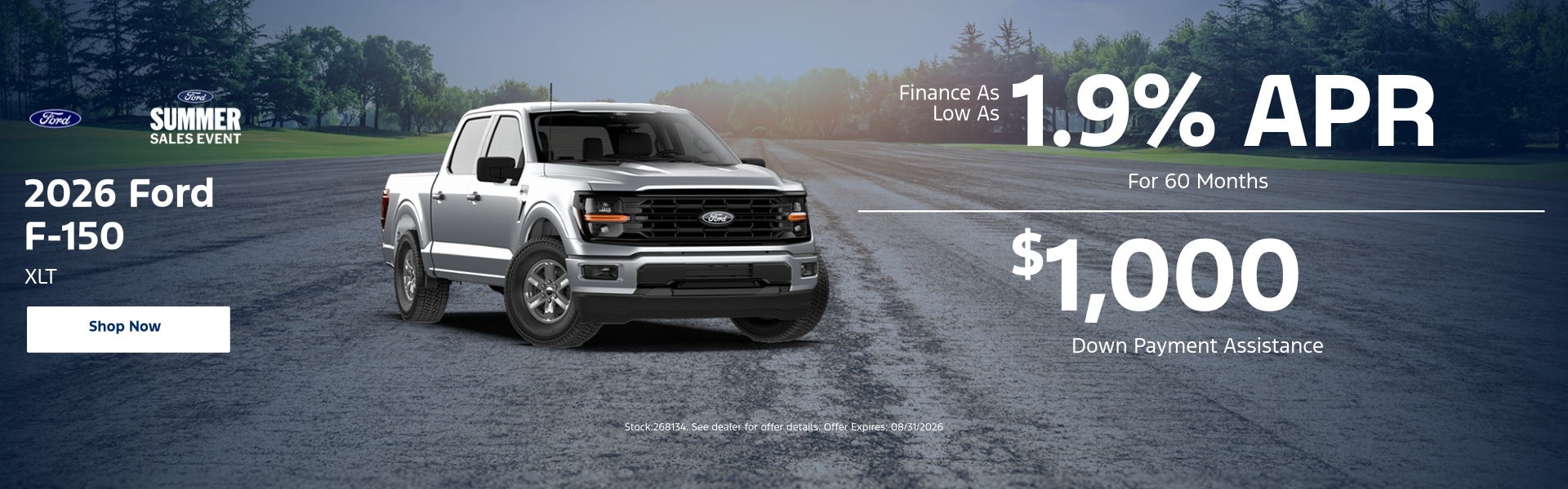 2026 Ford F-150 XLT Finance As Low As 1.9% APR For 60 Mon