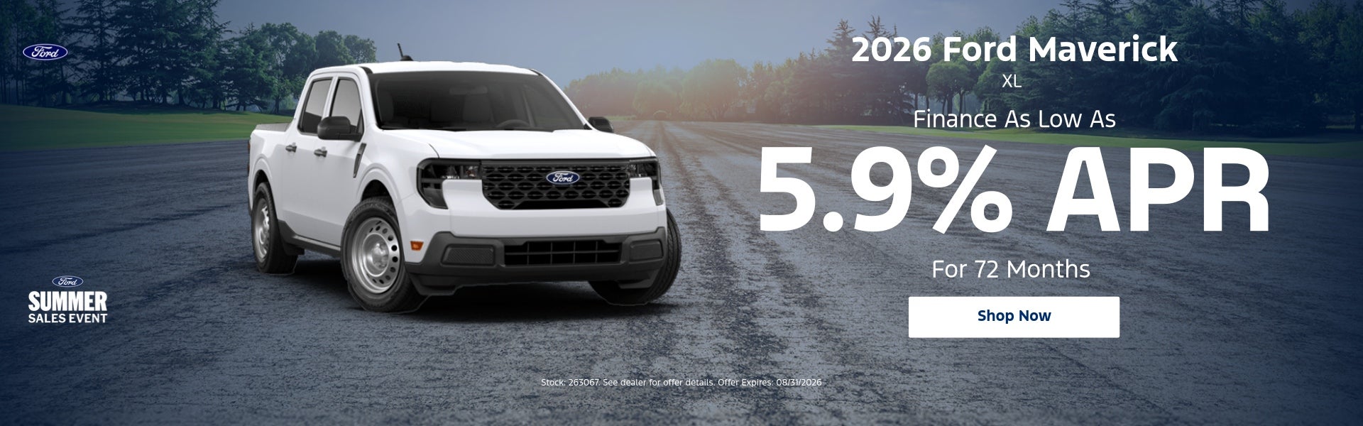 2026 Ford Maverick XL Finance As Low As 5.9% APR For 72 M